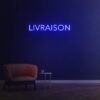 livraison neon sign