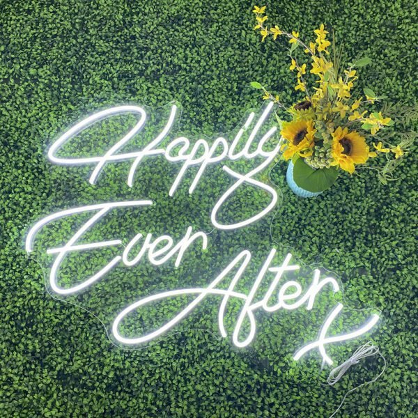 happily ever after neon sign