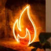 flame neon sign