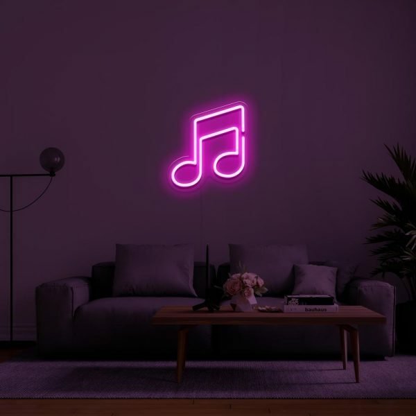 music neon sign